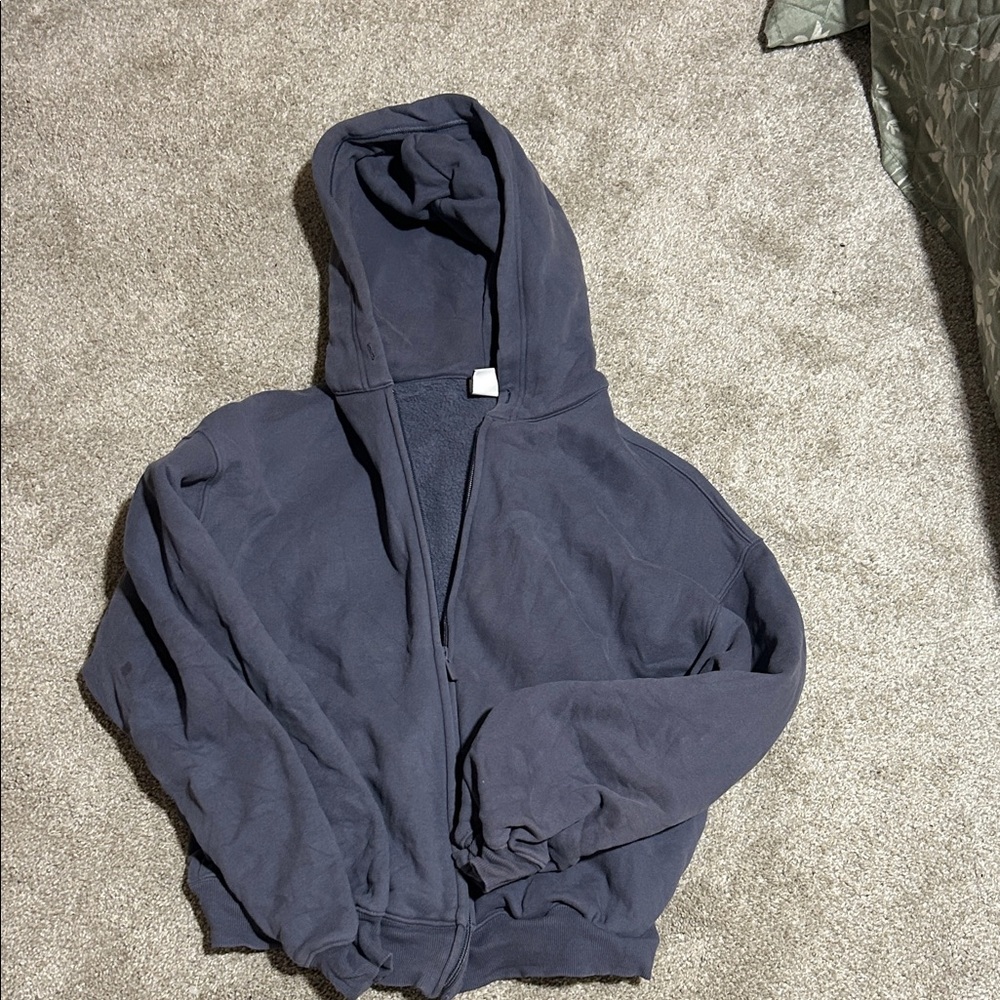 Aritzia sweat fleece Mega zip up